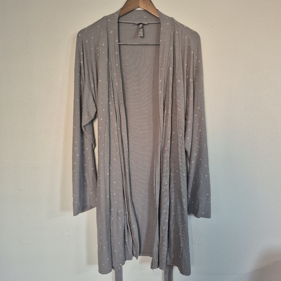 Skims Celestial Ribbed Limited Edition Bath Robe Grey XL - Picture 9 of 10